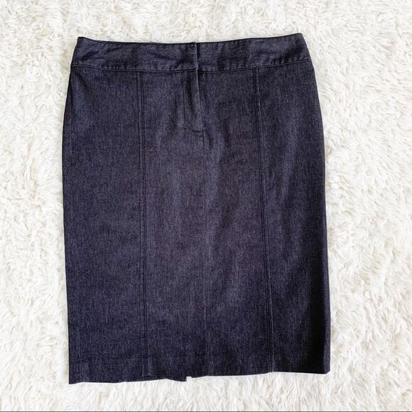 WILLI SMITH Black Cotton Blend Denim Pencil Skirt size 10 - Picture 1 of 6